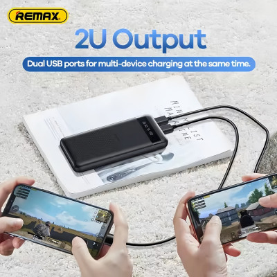 Зовнішній акумулятор REMAX Hintom 2.4A Fast Charging Power Bank 20000mAh RPP-11 Black Зовнішній акумулятор REMAX Hintom 2.4A Fast Charging Power Bank 20000mAh RPP-11 Black
