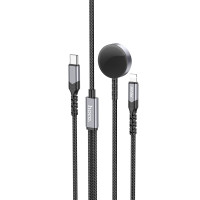 Кабель HOCO CW54 2-in-1 charging cable iP+iWatch Black Кабель HOCO CW54 2-in-1 charging cable iP+iWatch Black
