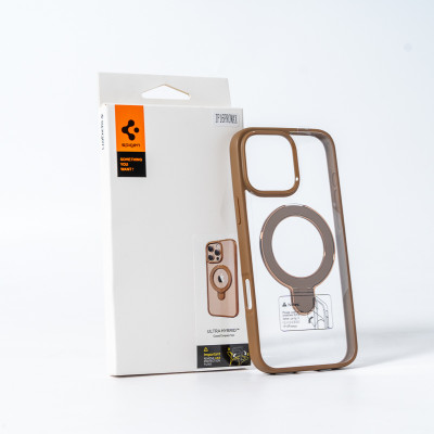 Чохол для смартфона Spigen AAA Magnetic Ring for Apple iPhone 16 Pro Max Brown Чохол для смартфона Spigen AAA Magnetic Ring for Apple iPhone 16 Pro Max Brown