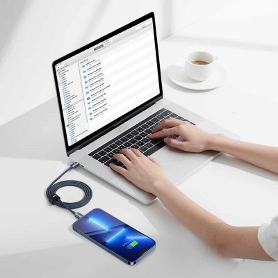 Кабель Baseus Crystal Shine Series Fast Charging Data Cable Type-C to iP 20W 1.2m Black Кабель Baseus Crystal Shine Series Fast Charging Data Cable Type-C to iP 20W 1.2m Black