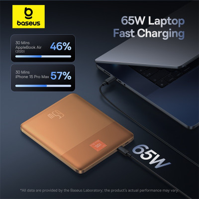 Зовнішній акумулятор Baseus Blade2 Fast-Charging Power Bank with Digital Display Intelligent Edition 12000mAh 65W Canyon Coral  (with Baseus Mini Whit