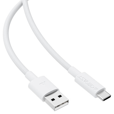 Кабель ACEFAST C18-04 USB-A to USB-C braid charging data cable White