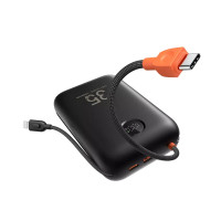 Зовнішній акумулятор VEGER Built-In 2 cables Ultra Mini 30000mAh