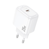 Мережевий зарядний пристрій HOCO CS53A Surplus single port PD25W charger White Мережевий зарядний пристрій HOCO CS53A Surplus single port PD25W charger White