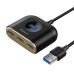 USB-хаб Baseus Square round 4 in 1 USB HUB Adapter(USB3.0 TO USB3.0*1+USB2.0*3) 1m Black USB-хаб Baseus Square round 4 in 1 USB HUB Adapter(USB3.0 TO USB3.0*1+USB2.0*3) 1m Black