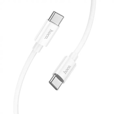 Кабель HOCO X87 Magic silicone 60W PD charging data cable for Type-C to Type-C White Кабель HOCO X87 Magic silicone 60W PD charging data cable for Type-C to Type-C White