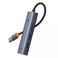 USB-хаб Baseus UltraJoy Series 4-Port HUB Space Grey（USBA to USB3.0*4）