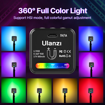 Відеосвітло Ulanzi Vijim L2 RGB COB VEDIO LIGHT, 4W (UV-2878 L2 RGB) Відеосвітло Ulanzi Vijim L2 RGB COB VEDIO LIGHT, 4W (UV-2878 L2 RGB)