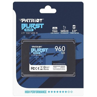 Накопичувач SSD Patriot Burst Elite 960GB 2.5 Накопичувач SSD Patriot Burst Elite 960GB 2.5