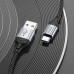 Кабель HOCO X102 USB to Type-C 3A, 1m, nylon, aluminum connectors, Black Кабель HOCO X102 USB to Type-C 3A, 1m, nylon, aluminum connectors, Black
