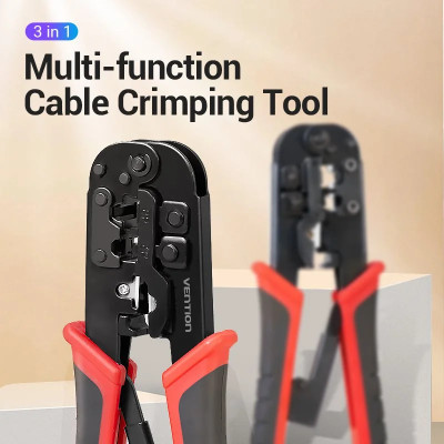 Крімпер Vention Multi-function Crimping Tool Ratchet Type Black (KEAB0) Крімпер Vention Multi-function Crimping Tool Ratchet Type Black (KEAB0)