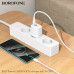 Мережевий зарядний пристрій з кабелем BOROFONE BN27 Fuente PD20W+QC3.0 charger set (C to C) (EU) White Мережевий зарядний пристрій з кабелем BOROFONE BN27 Fuente PD20W+QC3.0 charger set (C to C) (EU) White