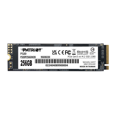 Накопичувач SSD M.2 Patriot P320 256GB NVMe 2280 Gen3.0 x4 3D TLC