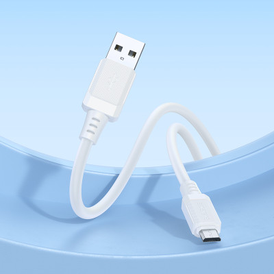 Кабель BOROFONE BX115 Lotto silicone charging data cable Micro White Кабель BOROFONE BX115 Lotto silicone charging data cable Micro White