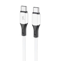 Кабель Wibrand Mamba 60W silicone charging data cable 1m C to C White Кабель Wibrand Mamba 60W silicone charging data cable 1m C to C White