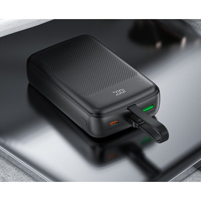 Зовнішній акумулятор ACEFAST M14 PD20W power bank with cable 20000mAh Black