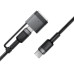 Кабель ACEFAST C22-05 USB-C to USB-C / magnetic aluminum alloy charging data cable Black