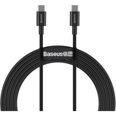 Кабель Baseus Superior Series Fast Charging Data Cable Type-C to Type-C 100W 2m Black Кабель Baseus Superior Series Fast Charging Data Cable Type-C to Type-C 100W 2m Black