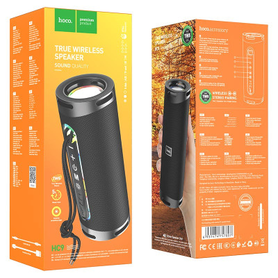Портативна колонка HOCO HC9 Dazzling pulse sports BT speaker Black