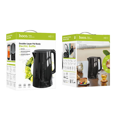 Електрочайник HOCO HE11 1.7L electric kettle (EU) Black