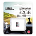 Карта пам'яті microSDHC (UHS-1 U1) Kingston Endurance 32Gb class 10 А1 (R95MB/s, W30MB/s)