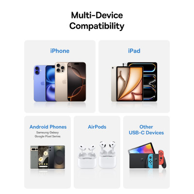 Зовнішній акумулятор Baseus EnerFill FC21 Qpow 3 Ultra Digital Display Power Bank with Detachable Cable 20000mAh 22.5W Cosmic Black Зовнішній акумулятор Baseus EnerFill FC21 Qpow 3 Ultra Digital Display Power Bank with Detachable Cable 20000mAh 22.5W Cosmic Black