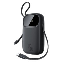 Зовнішній акумулятор Baseus EnerFill FC31 Qpow 3 Digital Display Power Bank with USB-C+iP Cables 20000mAh 45W Cosmic Black Зовнішній акумулятор Baseus EnerFill FC31 Qpow 3 Digital Display Power Bank with USB-C+iP Cables 20000mAh 45W Cosmic Black