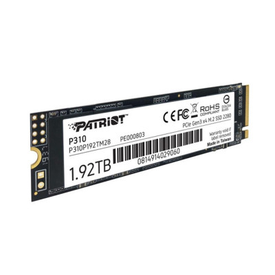 Накопичувач SSD M.2 Patriot P310 1920GB NVMe 2280 PCIe 3.0x4 3D NAND TLC