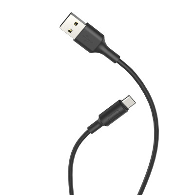 Кабель HOCO X25 USB to Type-C 2A, 1m, PVC, PVC connectors, Black Кабель HOCO X25 USB to Type-C 2A, 1m, PVC, PVC connectors, Black