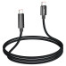 Кабель HOCO U125 Benefit 100W charging data cable with display Type-C to Type-C Black Кабель HOCO U125 Benefit 100W charging data cable with display Type-C to Type-C Black