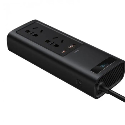Автомобільний інвертор Baseus In-car Inverter 150W (220V CN/EU) Black Автомобільний інвертор Baseus In-car Inverter 150W (220V CN/EU) Black