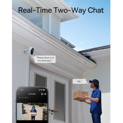 IP-камера відеоспостереження Baseus Security N1 Plus Outdoor Camera 2K 2-Cam Kit White AU