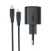 Мережевий зарядний пристрій ACEFAST A118 PD30W mini GaN USB-C fast charger set (P16) Black