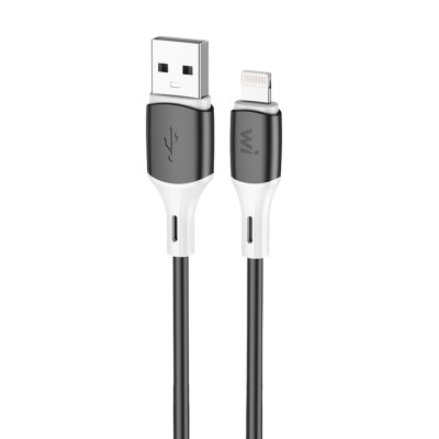 Кабель Wibrand Mamba iP silicone charging data cable 1m Black Кабель Wibrand Mamba iP silicone charging data cable 1m Black