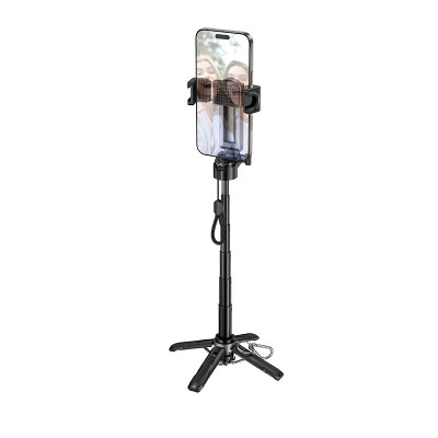 Селфі-монопод HOCO K27 Magic portable mini live broadcast stand Black