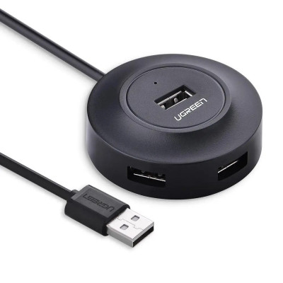 USB-хаб UGREEN USB 2.0 Hub 4 Ports 1m (Black) USB-хаб UGREEN USB 2.0 Hub 4 Ports 1m (Black)