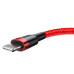 Кабель Baseus Cafule Cable USB For Lightning 1.5A 2m Red+Red Кабель Baseus Cafule Cable USB For Lightning 1.5A 2m Red+Red