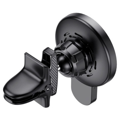 Автотримач для телефона з БЗП HOCO CA85 Ultra-fast magnetic wireless charging car holder Black Автотримач для телефона з БЗП HOCO CA85 Ultra-fast magnetic wireless charging car holder Black