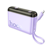 Зовнішній акумулятор HOCO J139 Hero 22.5W+PD20W fully compatible power bank(iP)(10000mAh) Purple