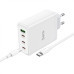 Мережевий зарядний пристрій HOCO N31 Leader PD100W four-port(3C1A) fast charger set(Type-C to Type-C) White Мережевий зарядний пристрій HOCO N31 Leader PD100W four-port(3C1A) fast charger set(Type-C to Type-C) White