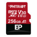Карта пам'яті microSDXC (UHS-1 U3) Patriot EP Series 256Gb class 10 V30 (R-100MB/s, W-80MB/s) (adapter SD)