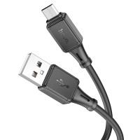 Кабель HOCO X101 Assistant silicone charging data cable Micro Black