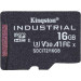 Карта памяти microSDHC (UHS-1 U3) Kingston Industrial 16Gb class 10 V30 А1 (адаптер SD)