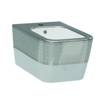 Биде подвесное IDEVIT Halley белый/декор серебро 3206-2605-1201 Биде подвесное IDEVIT Halley белый/декор серебро 3206-2605-1201