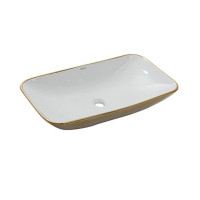 Умывальник накладной NEWARC Countertop 70см 5019GW белый глянец/золото Умывальник накладной NEWARC Countertop 70см 5019GW белый глянец/золото