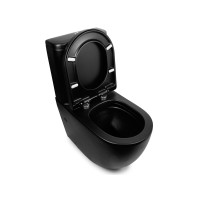 Унитаз-компакт напольный NEWARC Modern Rimless 3822B-M черный матовый