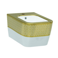 Біде підвісне IDEVIT Halley білий/декор золото 3206-2605-1101