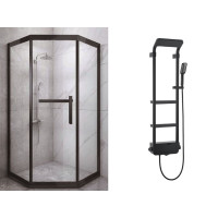 Tinto Душевая кабина 100*100 б/п, проф.черн.мат, стекло прозр.(8мм),раздв.внутрь 49022702 ASIGNATURA + Unique Душевая панель 85597802 черная ASIGNATURA Tinto Душевая кабина 100*100 б/п, проф.черн.мат, стекло прозр.(8мм),раздв.внутрь 49022702 ASIGNATURA + Unique Душевая панель 85597802 черная ASIGNATURA