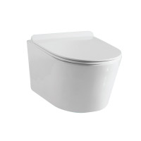 Чаша підвісного унітазу ASIGNATURA Simple Bend Rimless з сидінням 37832805