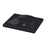 Умывальник накладной/подвесной IDEVIT Vega 65 см черный 2801-0505-07 Умывальник накладной/подвесной IDEVIT Vega 65 см черный 2801-0505-07